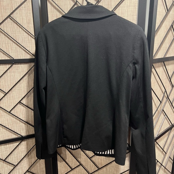 White House Black Market Stretchy Black Blazer Jacket - Sz 14 - Picture 6 of 8